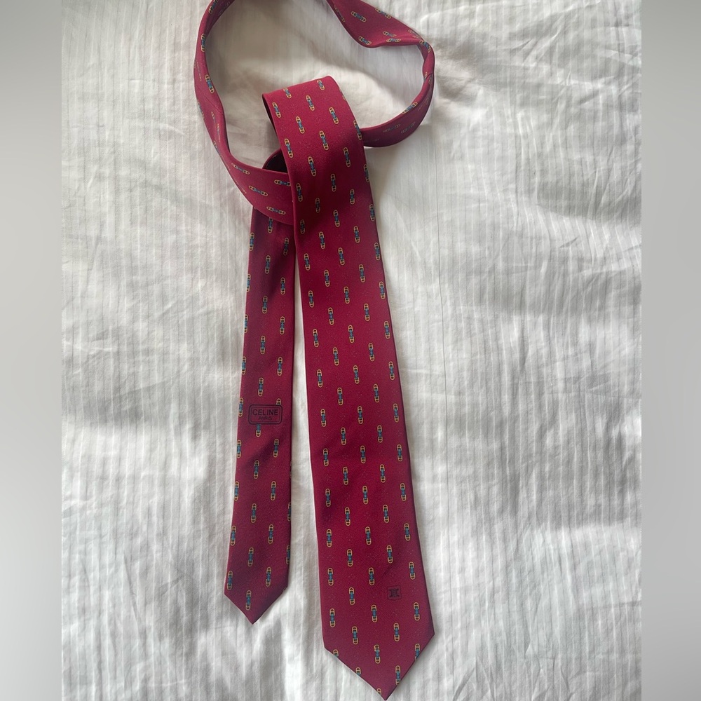 Celine Paris 100% Silk Tie perfect condition.